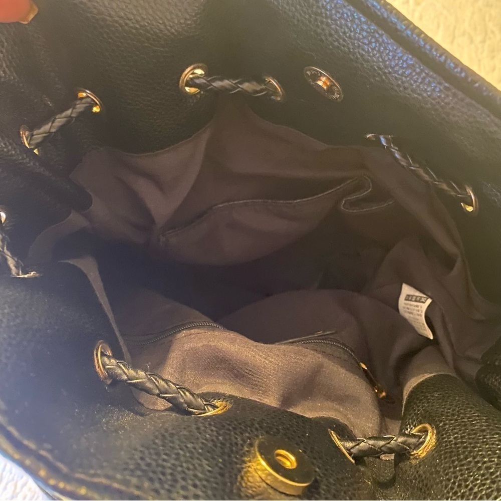 Bam Forever Drawstring Leopard Print Bucket Shoul… - image 8